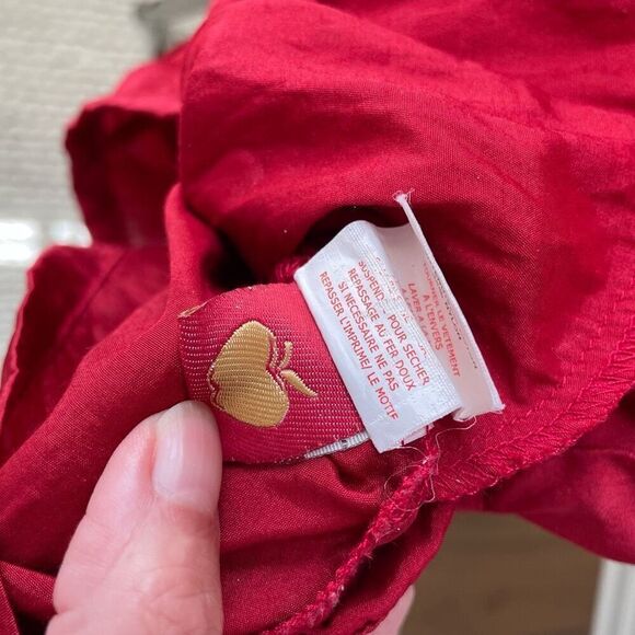 Vintage Y2K Apple Bottoms Red Satin Romper Removable Straps M - Picture 14 of 15